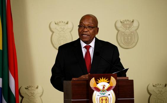 PRESIDENT JACOB ZUMA FINALLY STEPS DOWN.