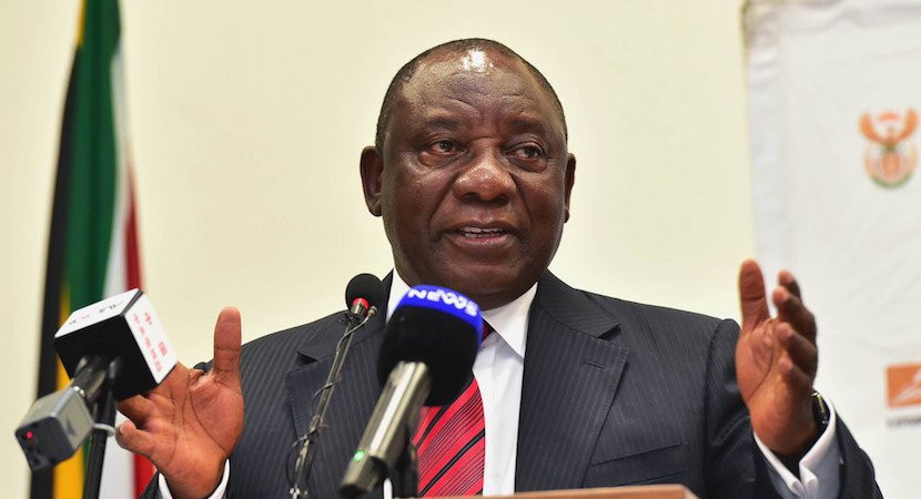 CYRIL RAMAPHOSA OFFICIALLY SWORN IN AS NEW PRESIDENT OF SOUTH AFRICA.