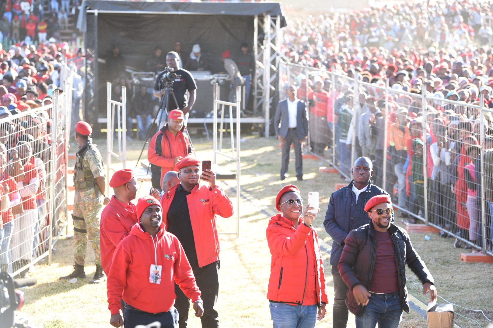 THE EFF LEADER JULIUS MALEMA STRESSES THE IMPORTANCE OF EDUCATION.