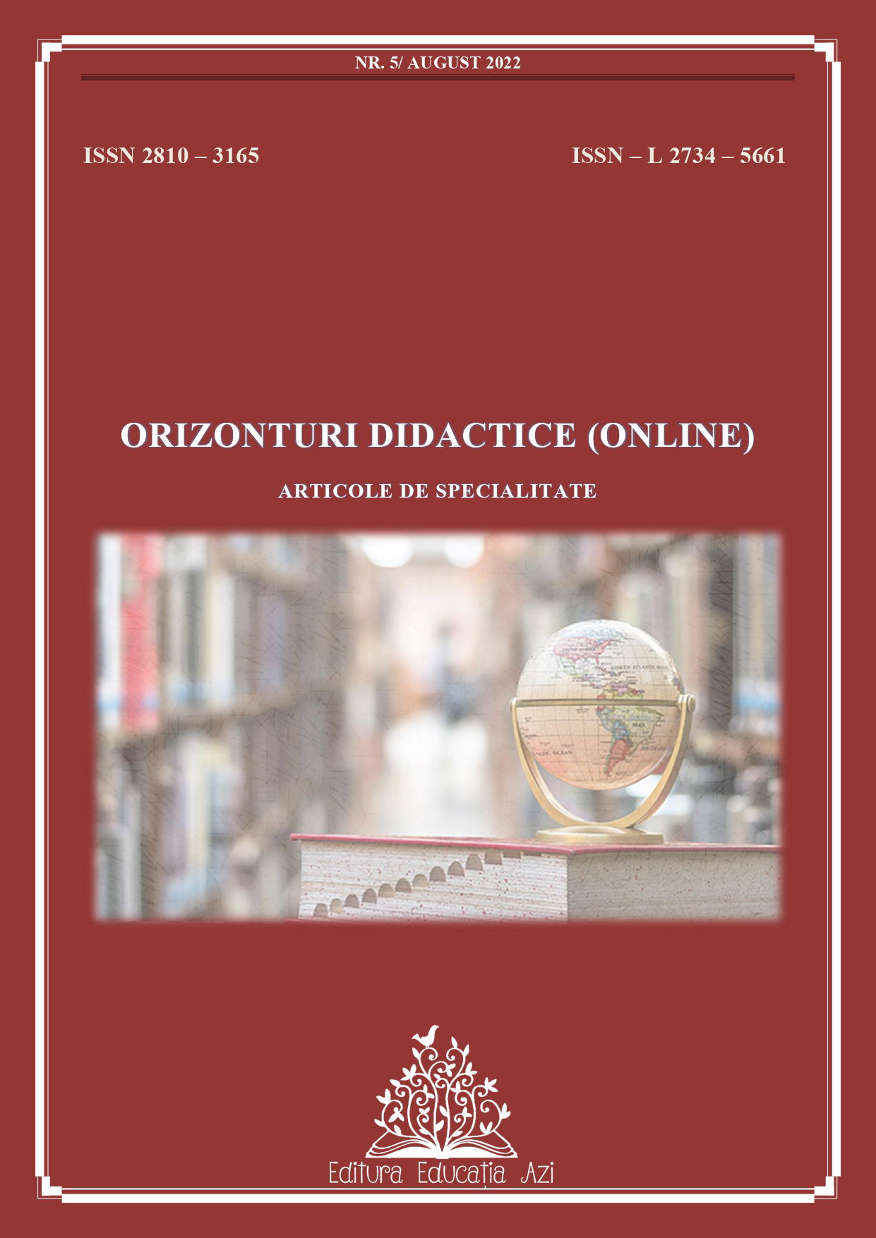 Orizonturi Didactice (online) nr.5  din august 2022