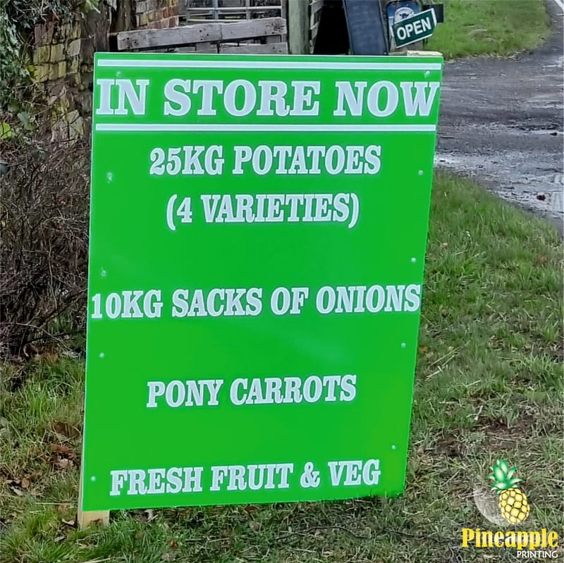 Advertising, Safety, Shop front or Welcome boards for events