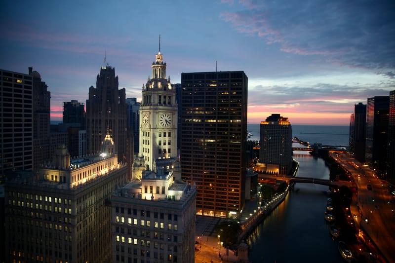 1. Chicago City : Skyline et lac Michigan