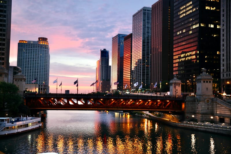 1. Chicago City : Skyline et lac Michigan