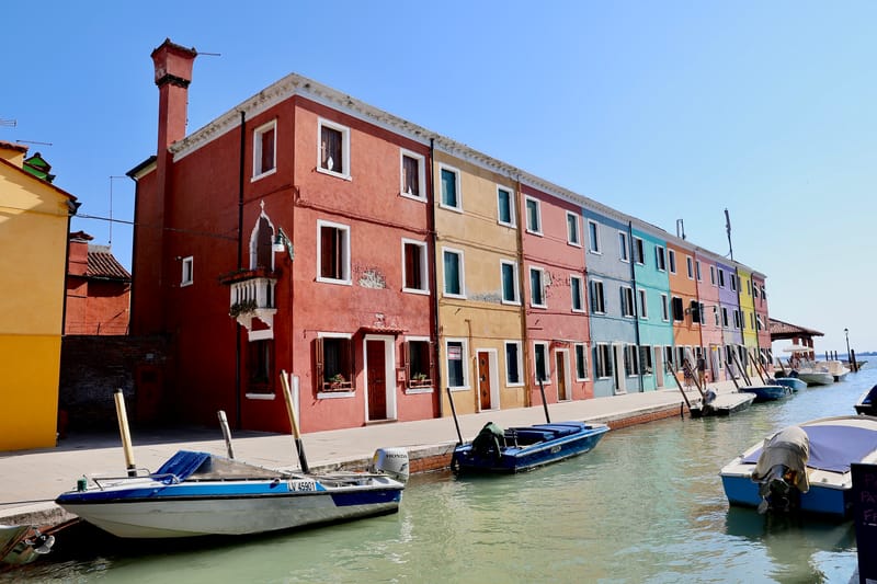 7. Venise, Les maisons couleurs de Burano