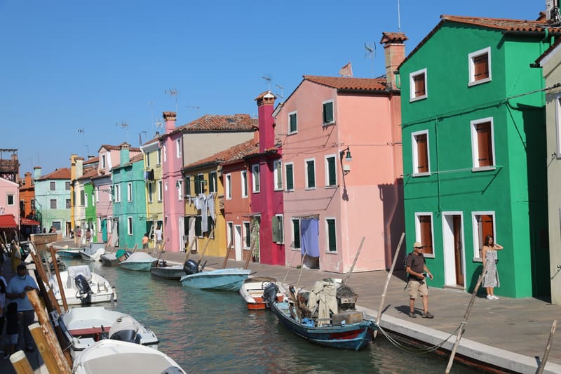 7. Venise, Les maisons couleurs de Burano