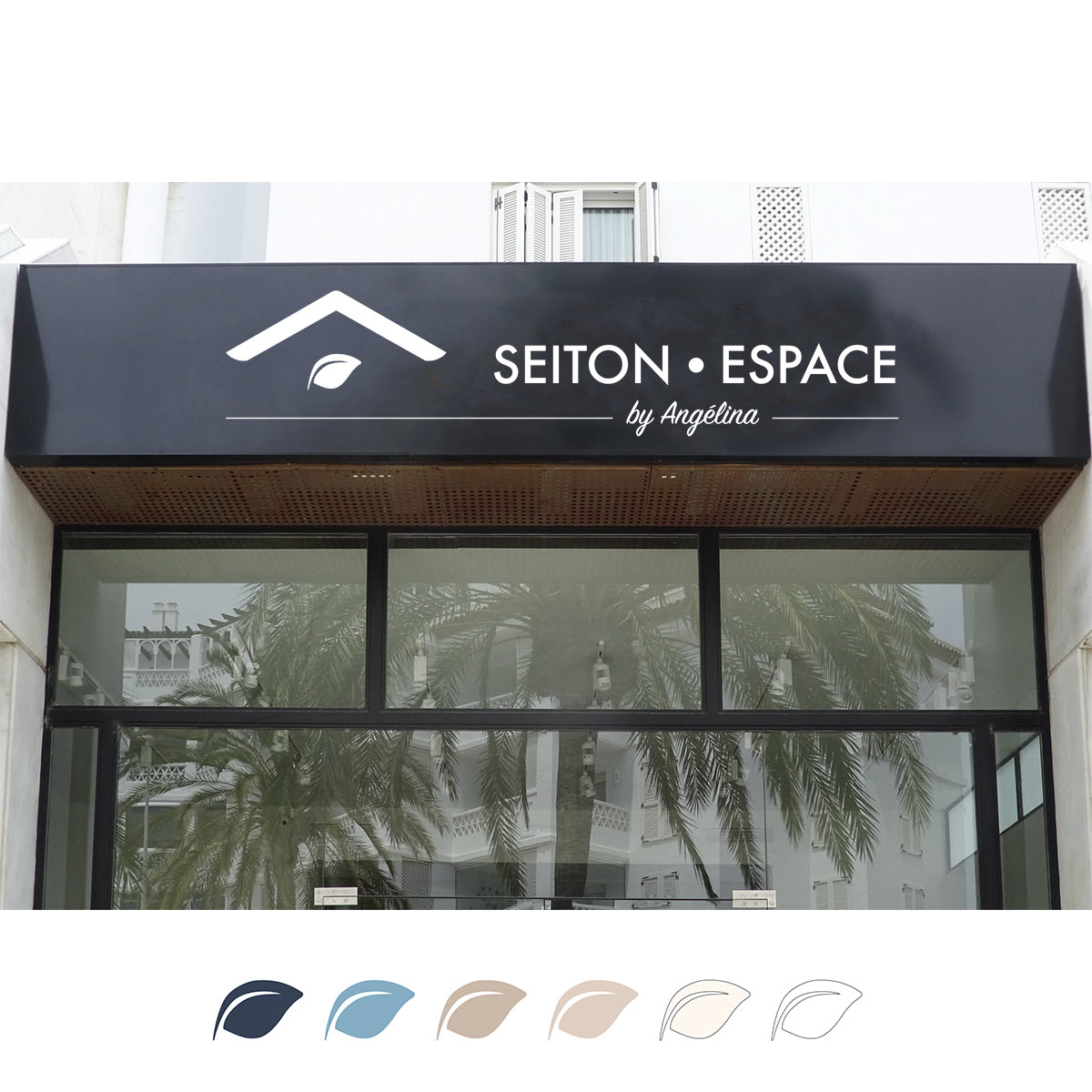 Palette de couleurs et pictogrammes Seiton Espace / branding / Refonte graphique Logo et charte graphique - organisation / rangement / espace / feng shui / home-organiser / désencombrement