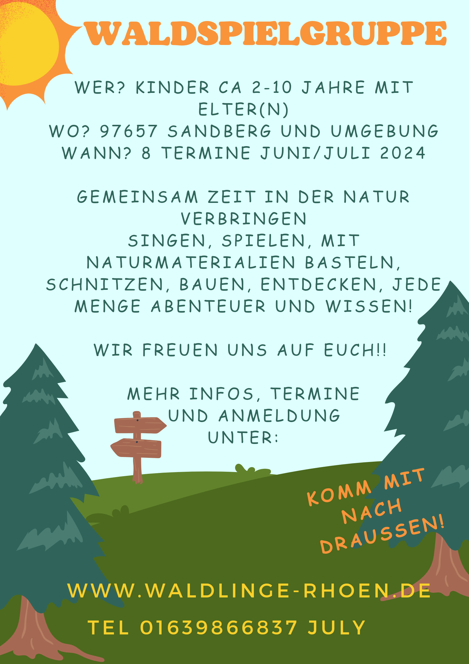 Waldspielgruppe     Juli 24