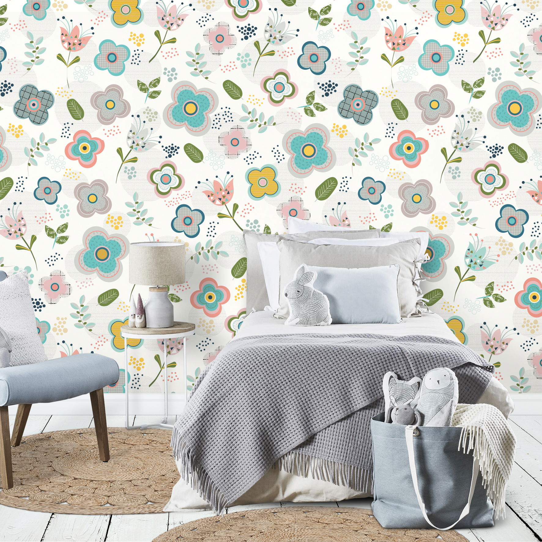 טפטים, מדבקות קיר לחדרי ילדים ותינוקות