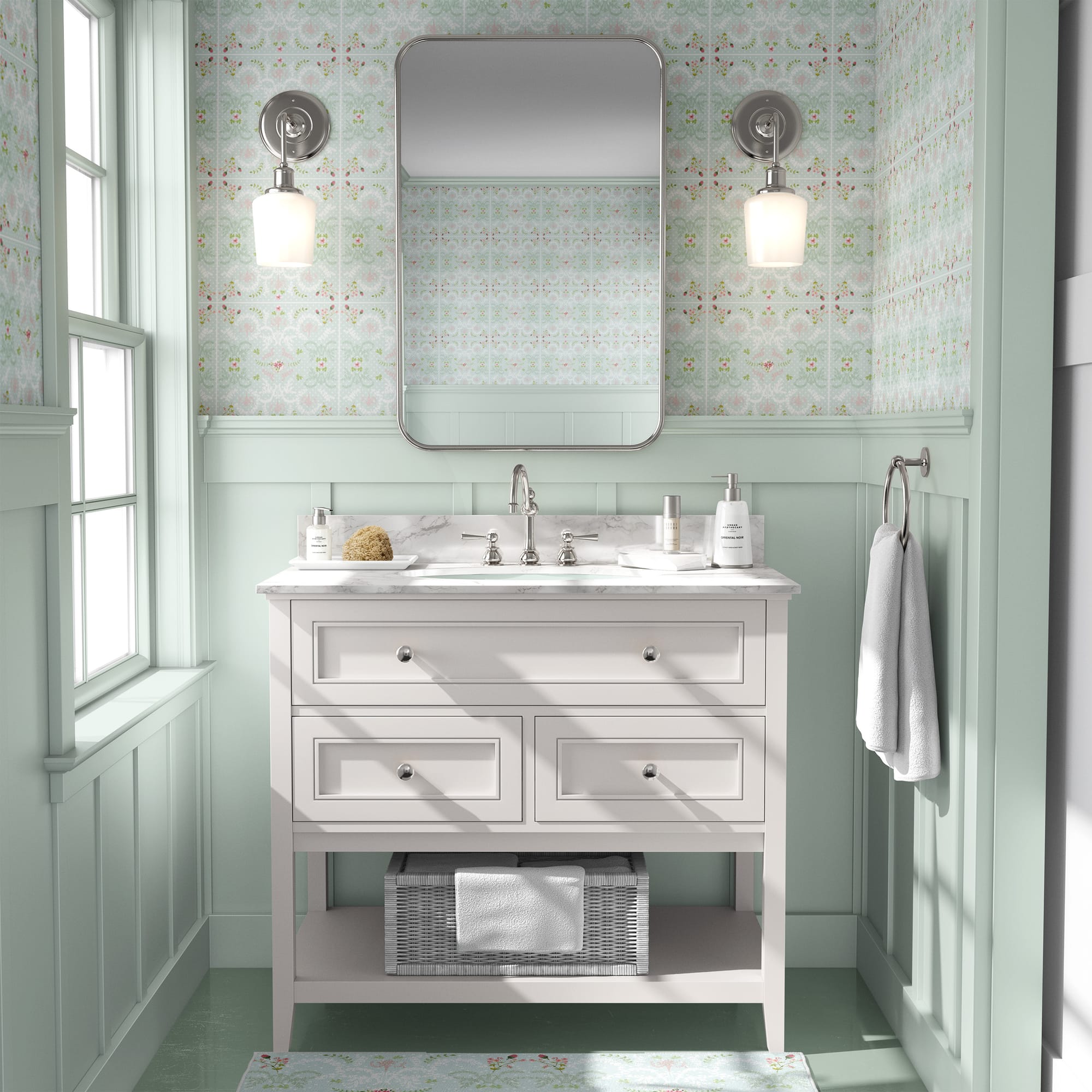 טפטים לחדרי רחצה, אמבטיה ואריחים