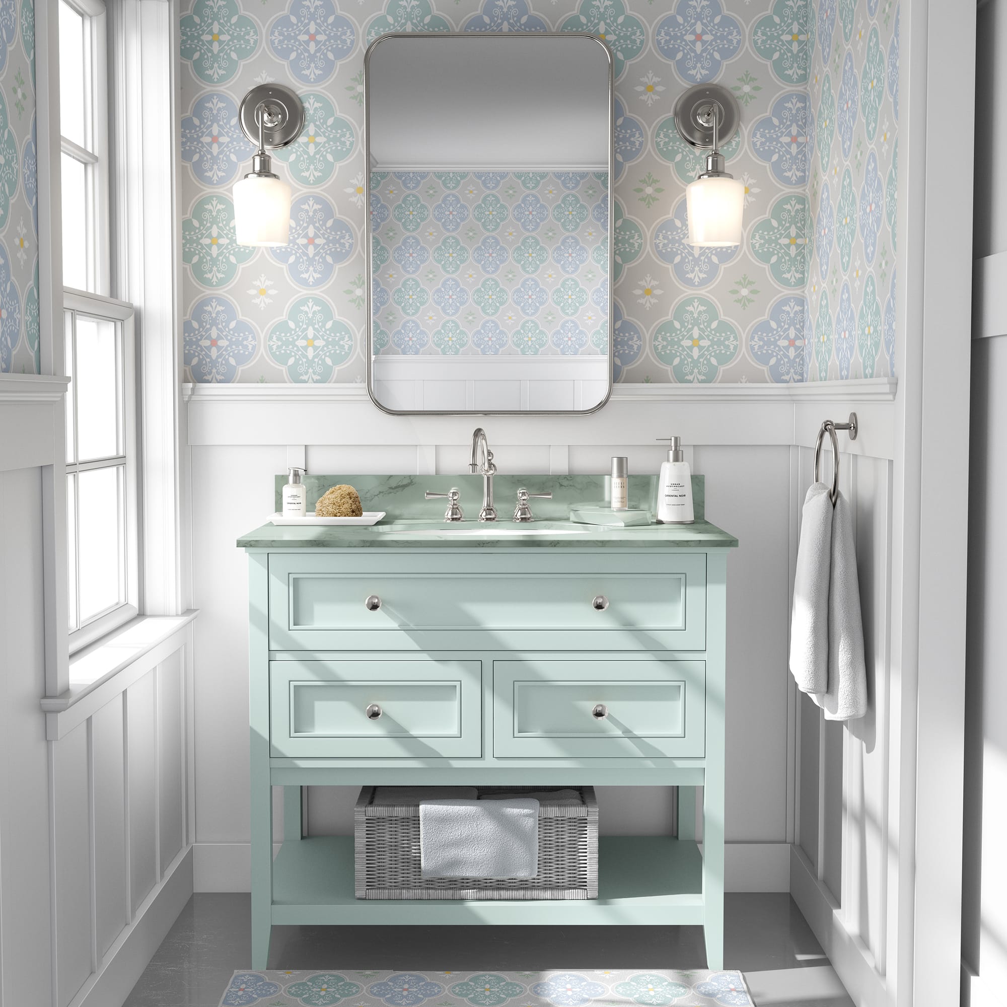 טפטים לחדרי רחצה, אמבטיה ואריחים