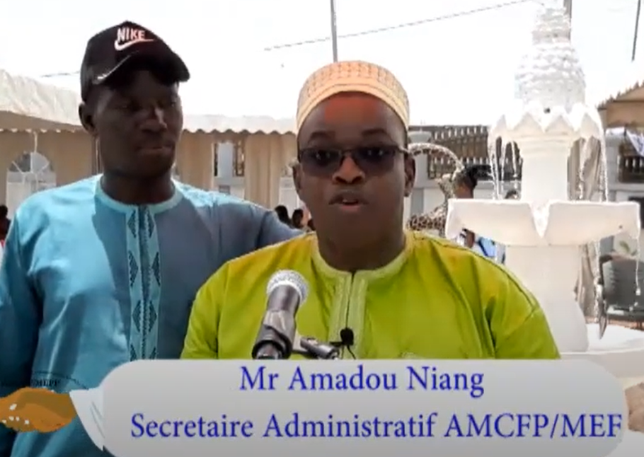 Discours de M. Amadou NIANG Secrétaire Administratif de AMCFP/MEF