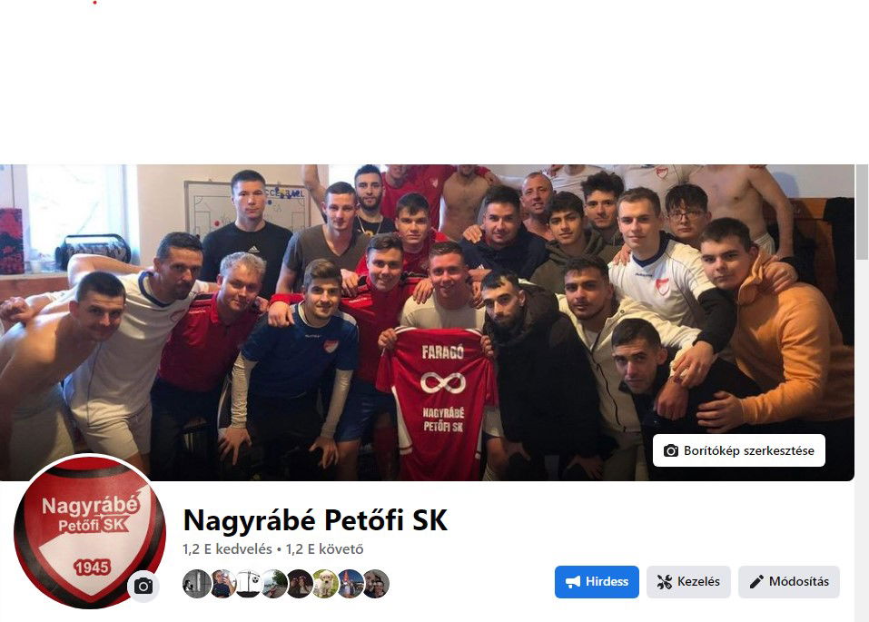 Nagyrábé Petőfi SK - Facebook oldal