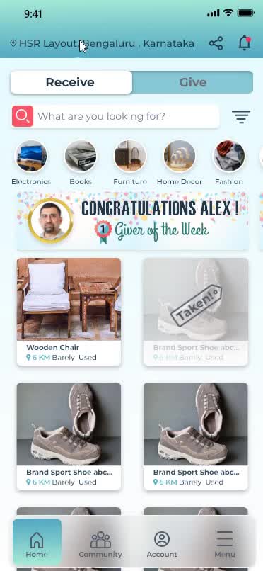 APP DESIGN FOR SHARING GOODS IN COMMUNITY 