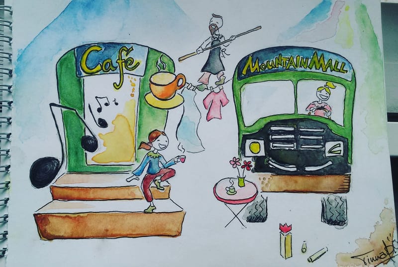 The mountain mall at Landmannalaugar