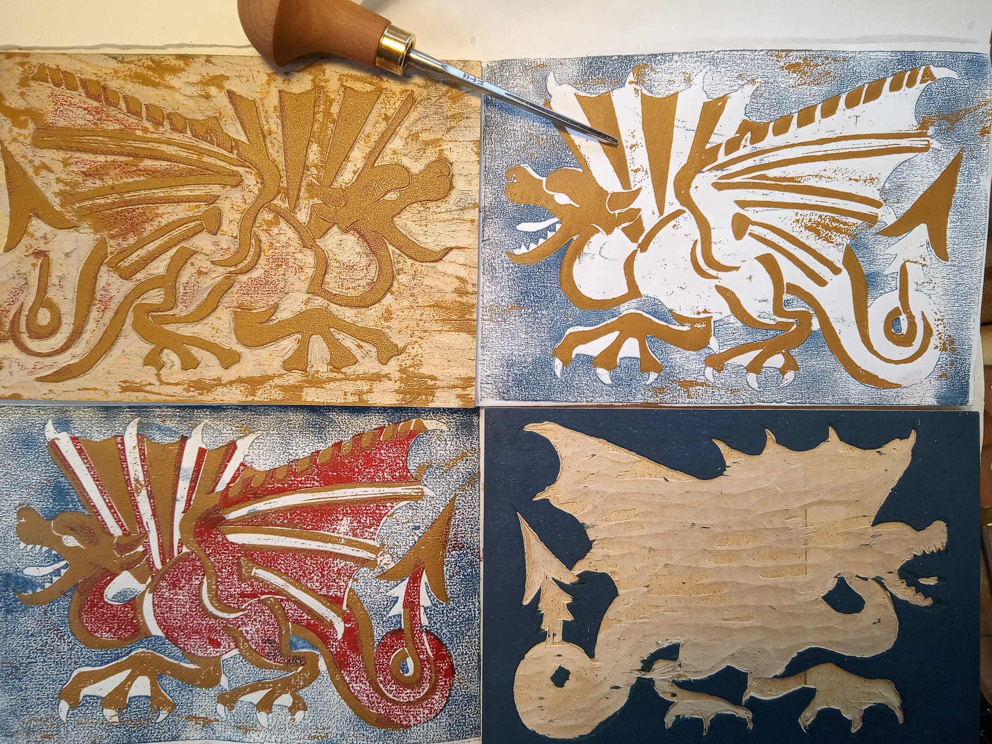 First steps in Wood Block printing