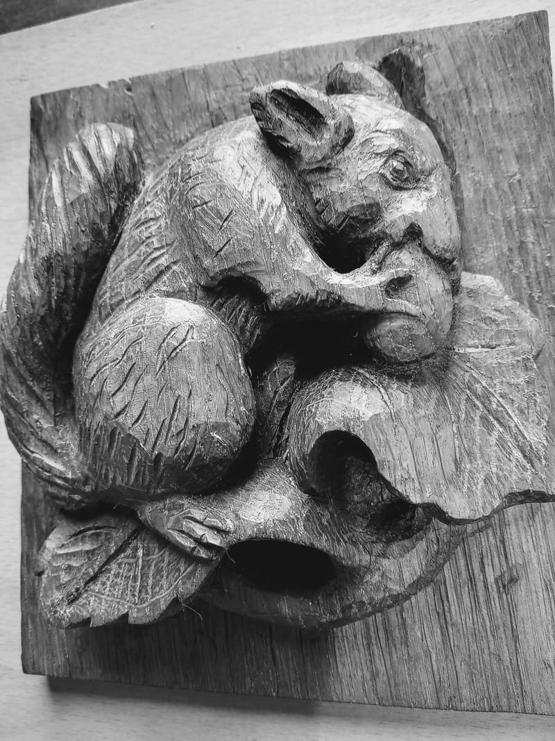Squirrel from Lincoln Cathedral