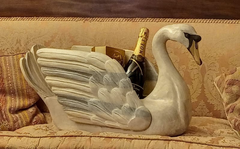 Folk Carving: Swan Sleigh