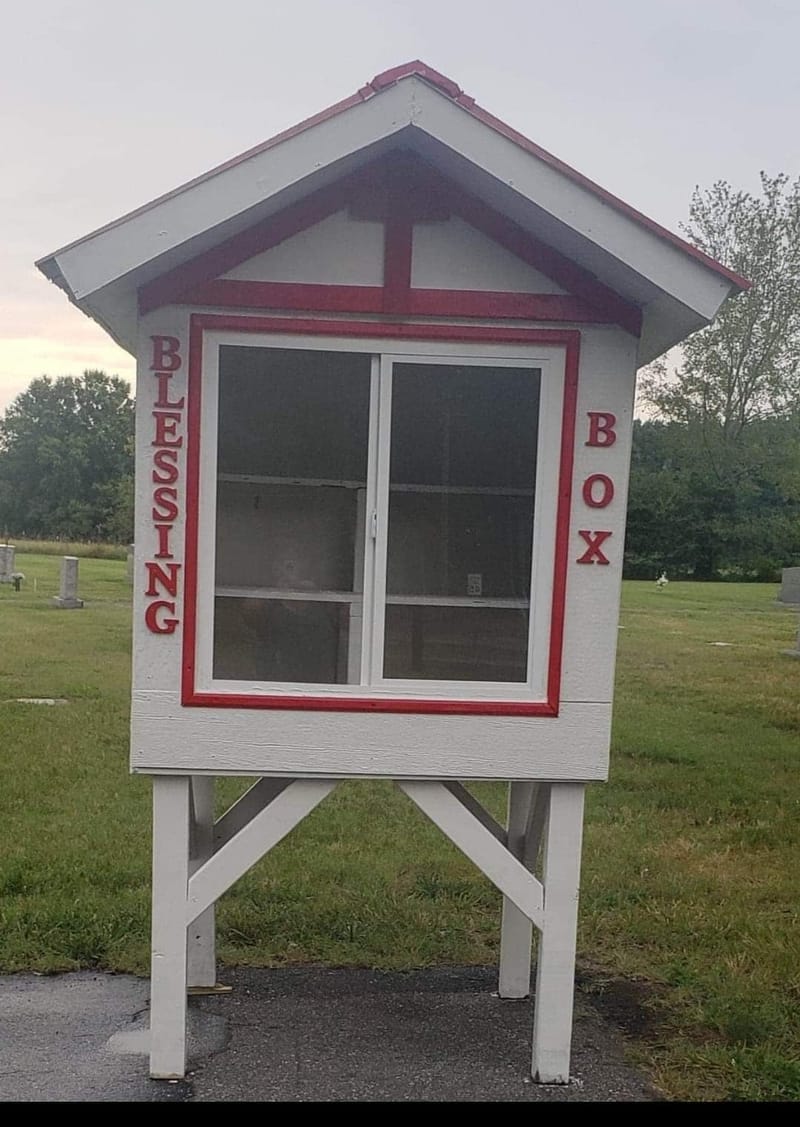 Smyrna Church Blessing box ministry.