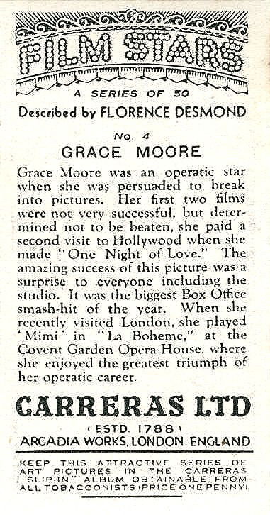 GRACE MOORE