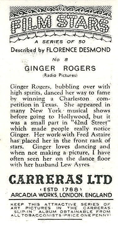 GINGER ROGERS