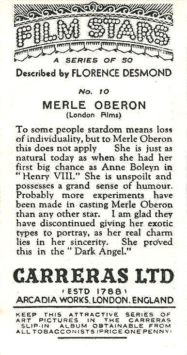 MERLE OBERON