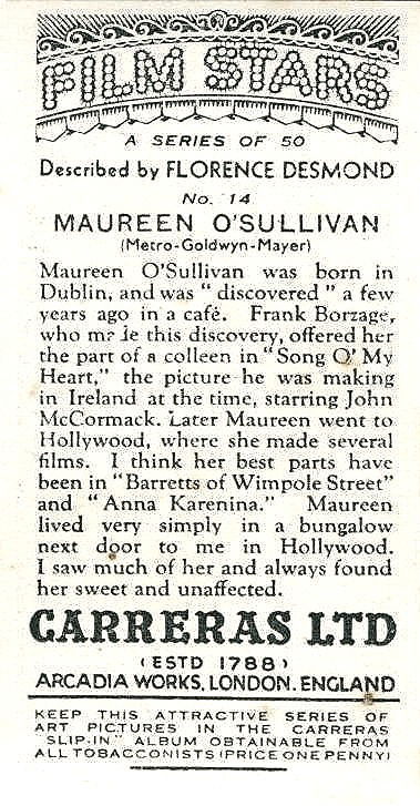 MAUREEN O'SULLIVAN