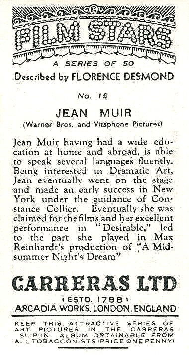 JEAN MUIR