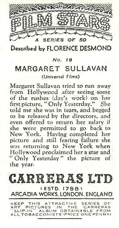 MARGARET SULLAVAN