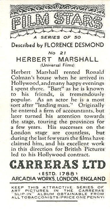 HERBERT MARSHALL