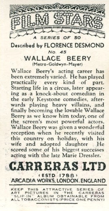 WALLACE BEERY