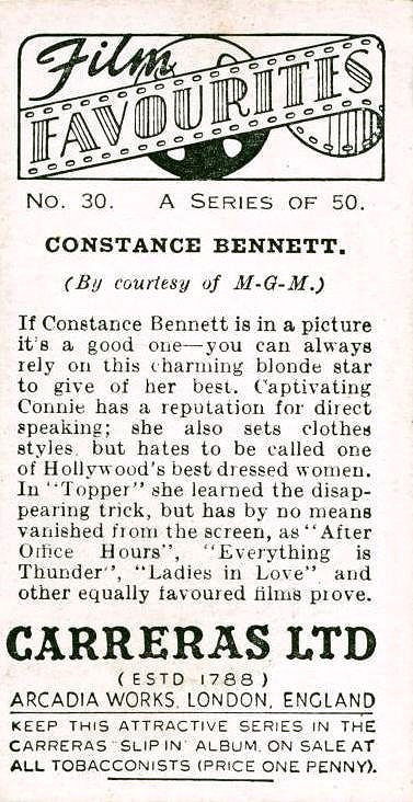 CONSTANCE BENNETT