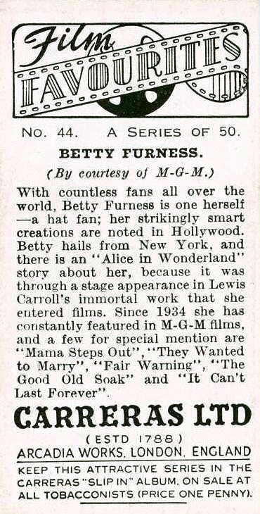 BETTY FURNESS