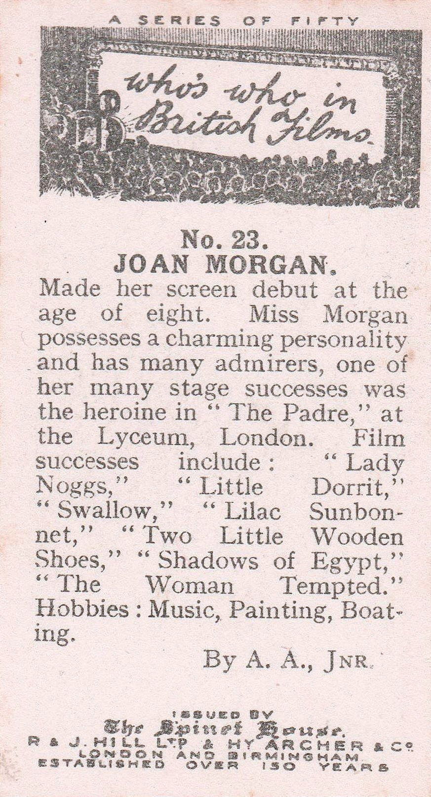 JOAN MORGAN