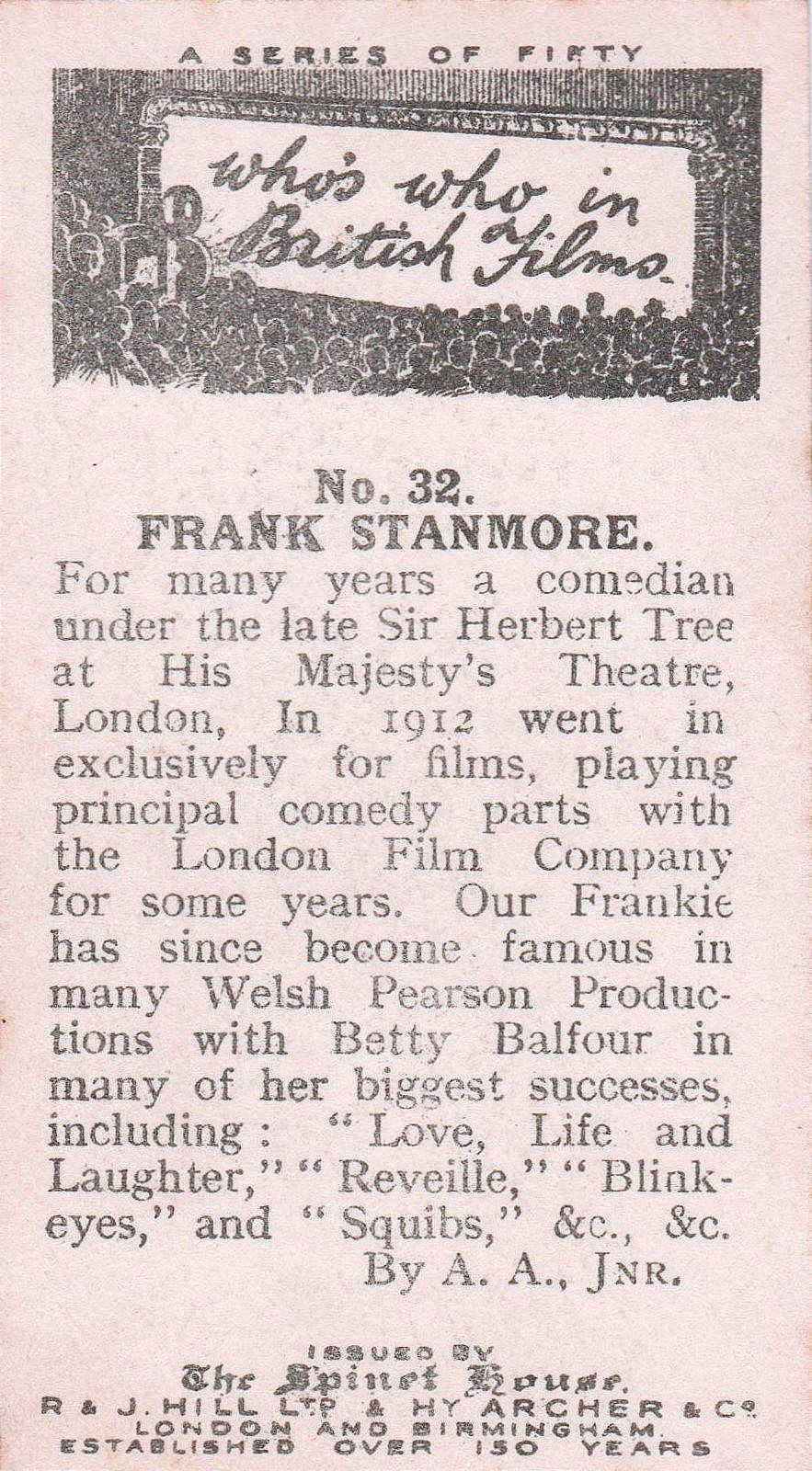 FRANK STANMORE