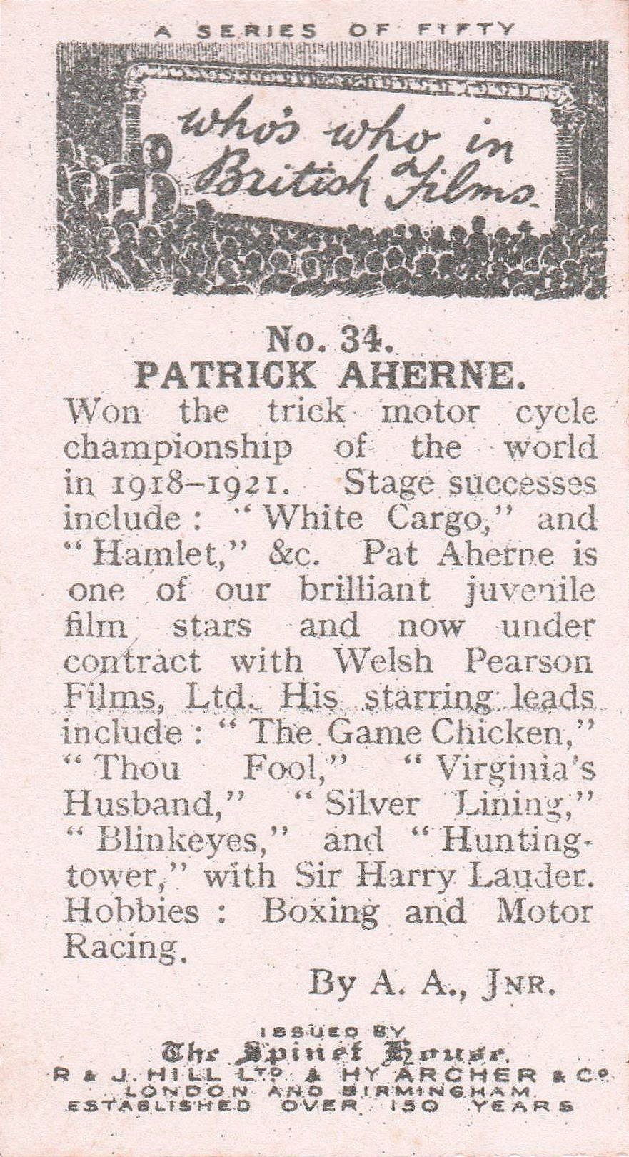 PATRICK AHERNE