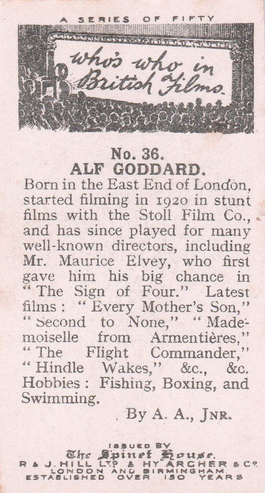 ALF GODDARD