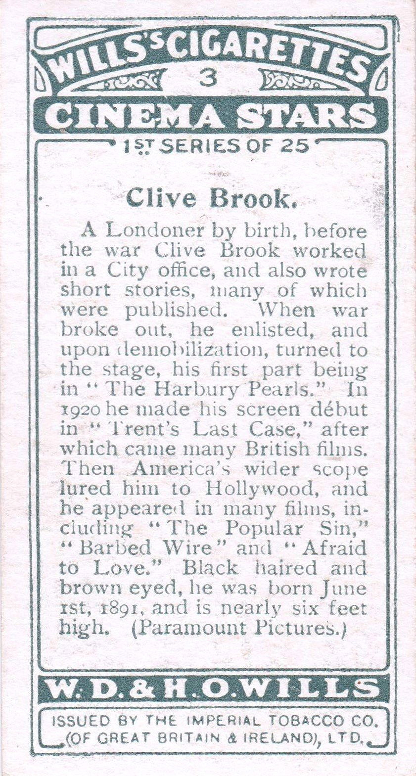 CLIVE BROOK