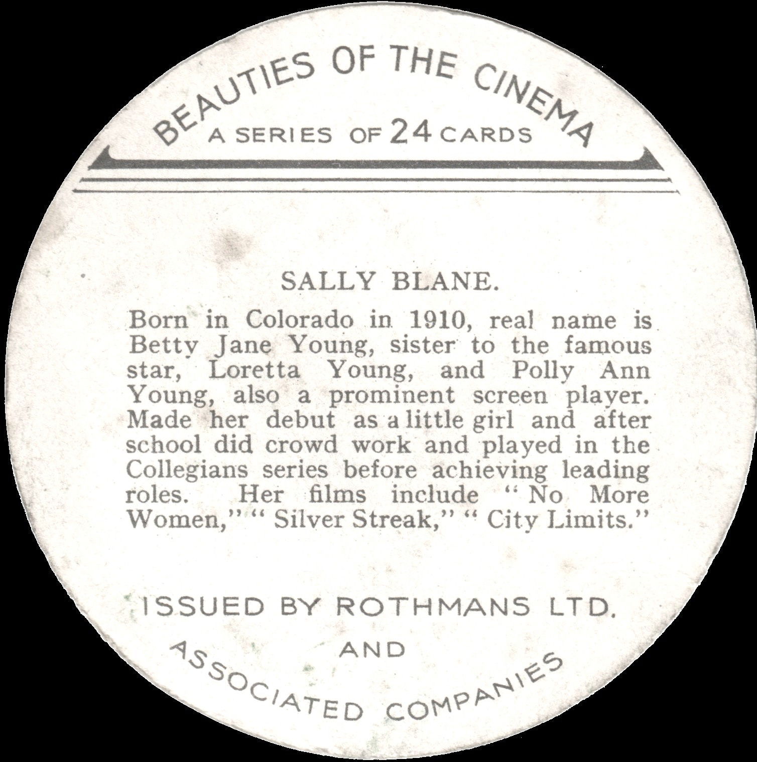 SALLY BLANE