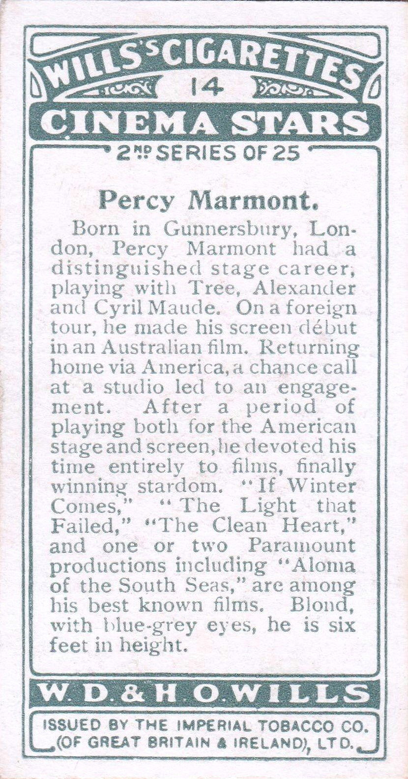 PERCY MARMONT