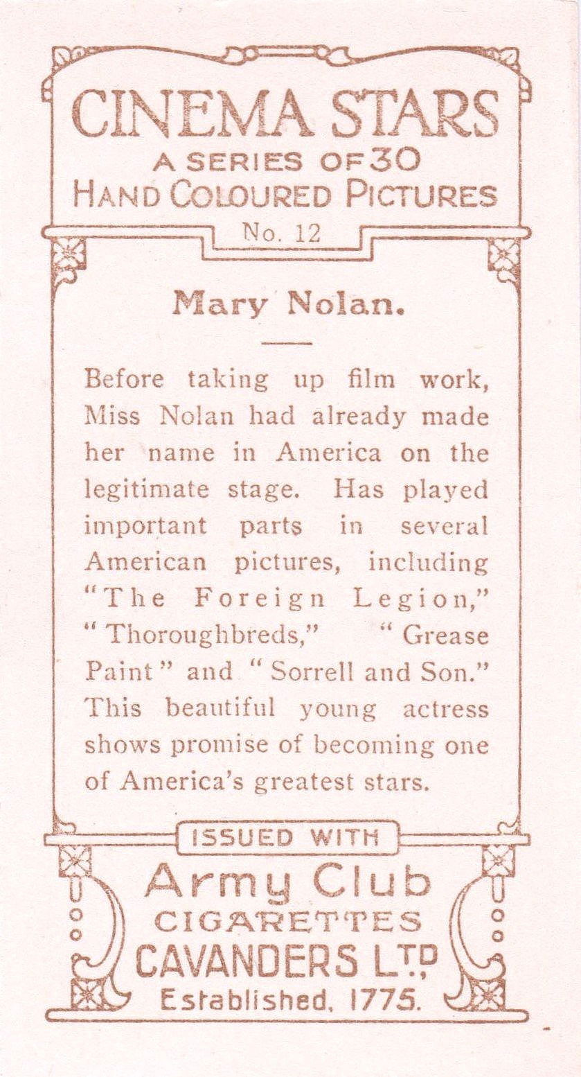 MARY NOLAN