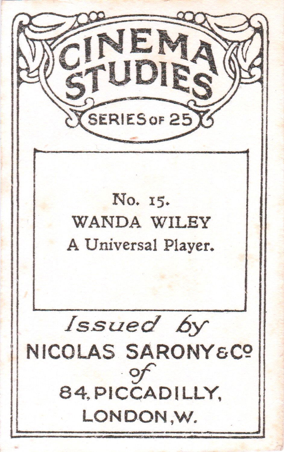 WANDA WILEY A Universal Player.