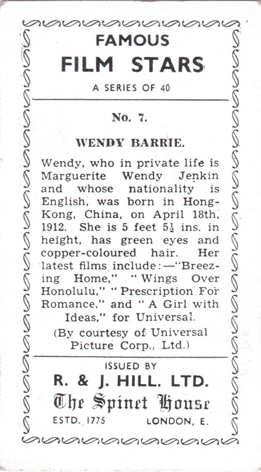 WENDY BARRIE