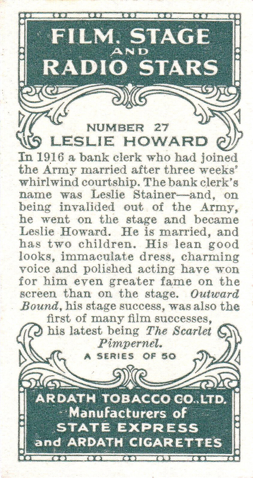 LESLIE HOWARD