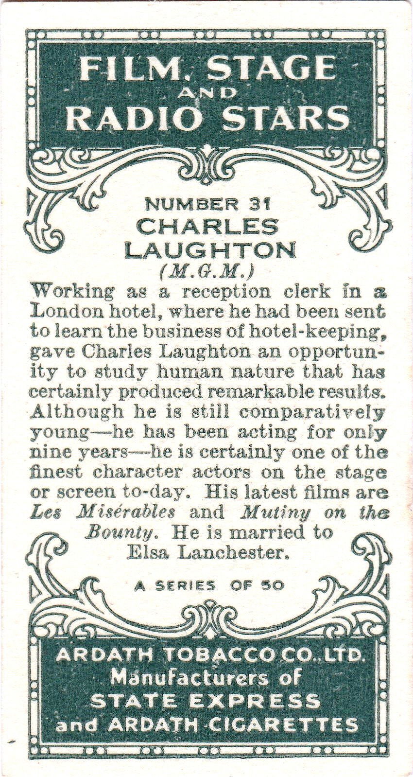 CHARLES LAUGHTON