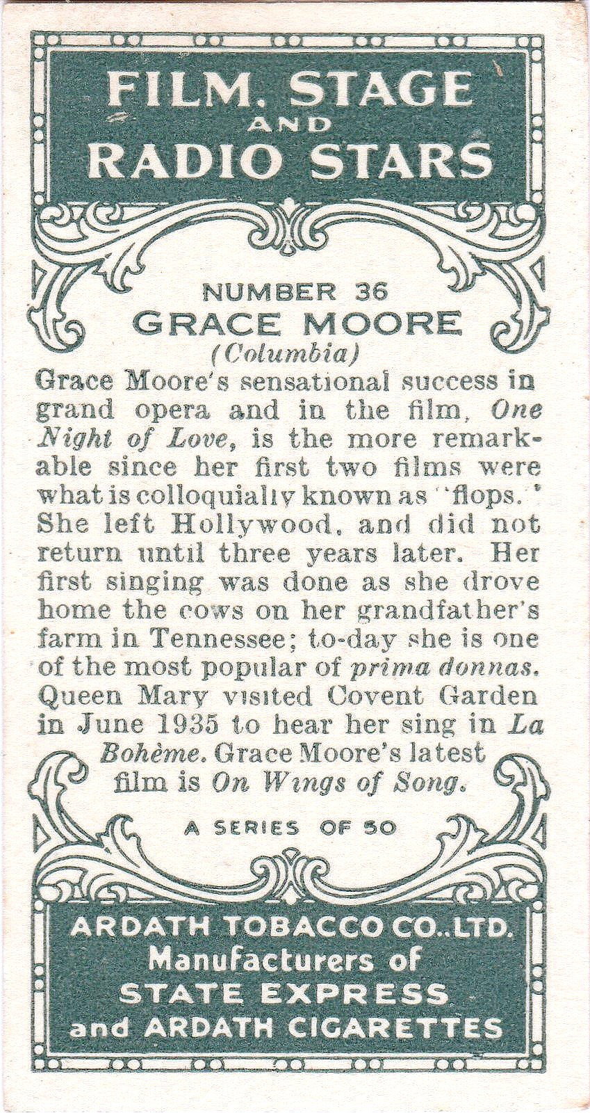 GRACE MOORE