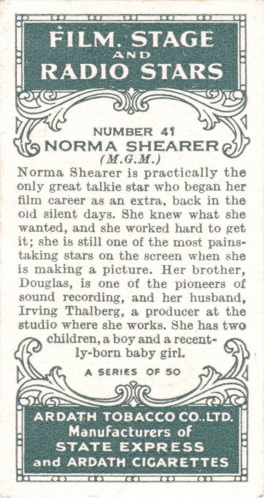 NORMA SHEARER