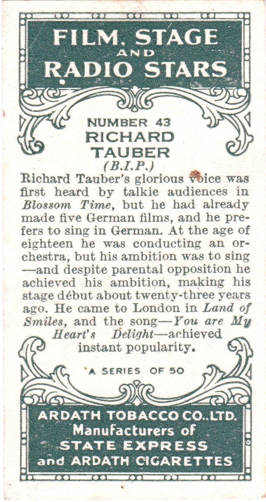 RICHARD TAUBER