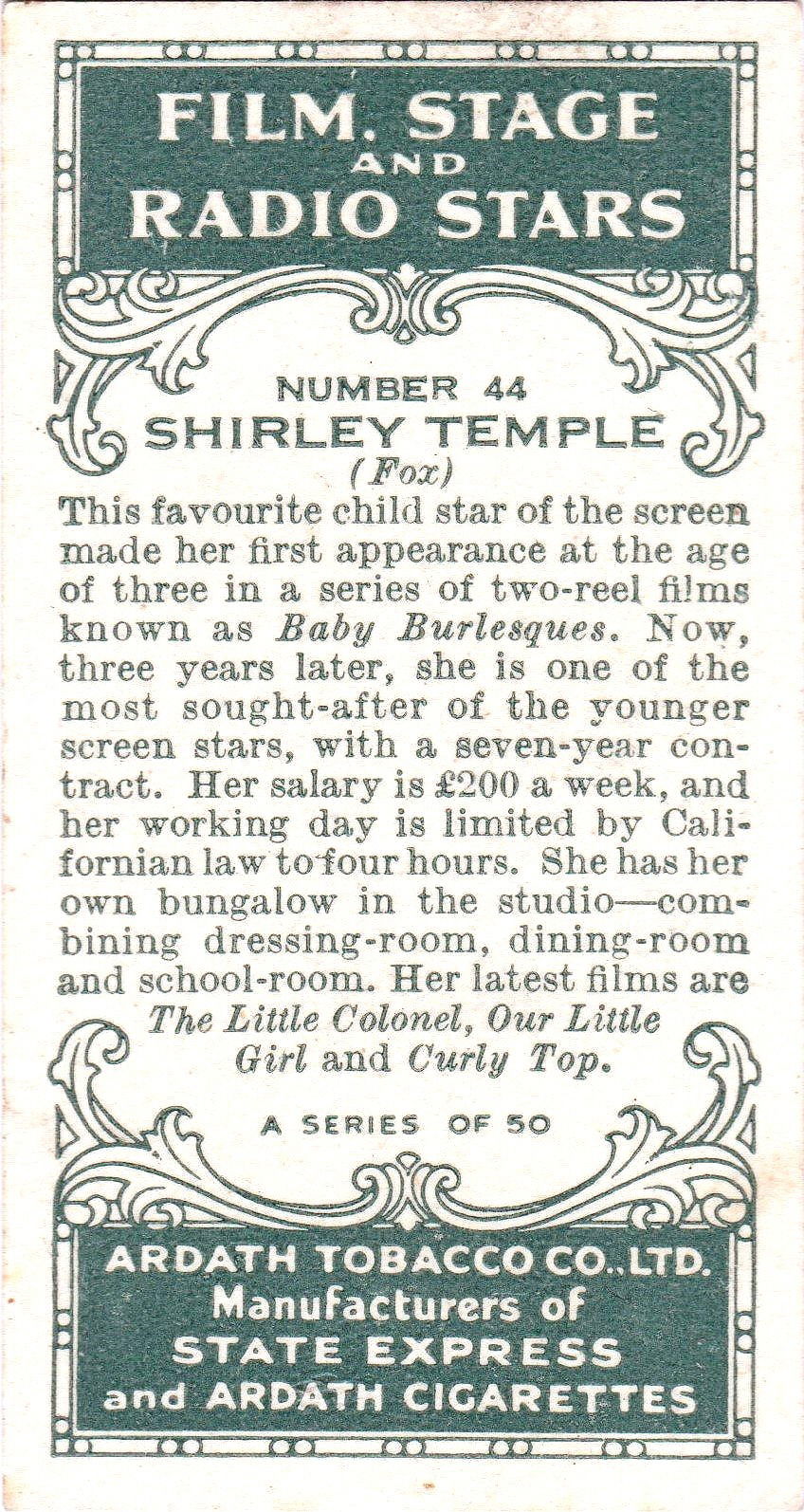 SHIRLEY TEMPLE