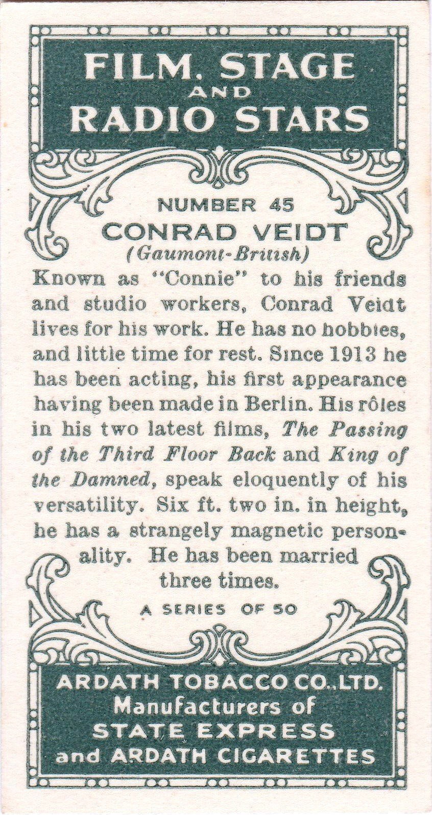 CONRAD VEIDT