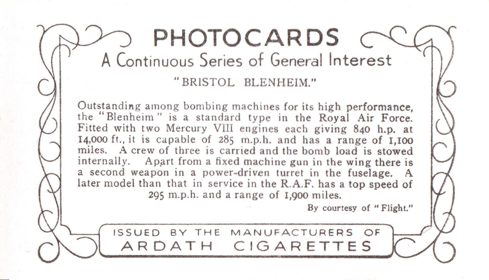 " BRISTOL BLENHEIM "